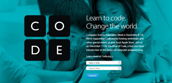 Hour of Code Apple Workshops 2014 Schedule for December