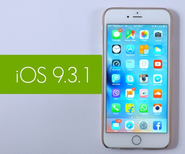 Get iOS 9.3.1 Fix to iPhone Crashing Issues