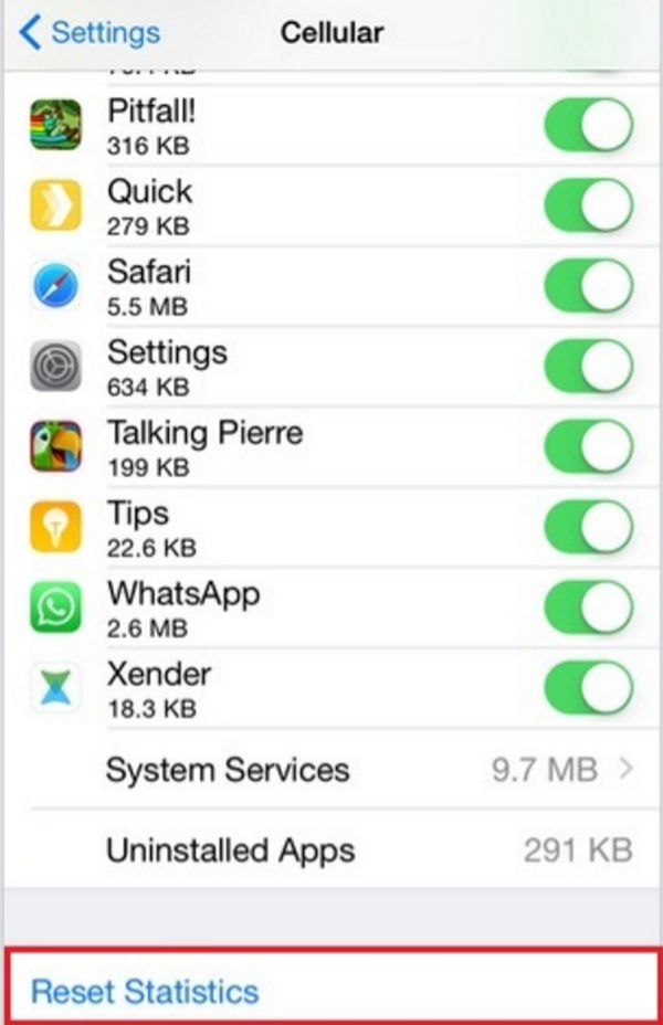 How to Reset Cellular Data Usage Statistics AT&T iPhone 6s 6 SE Guide