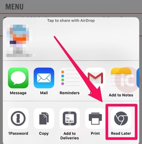 How to Use Read Later On Mode on iPad and iPhone in Chrome