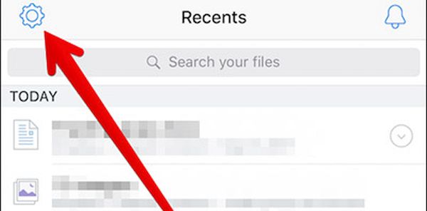Settings to clear cache for Dropbox
