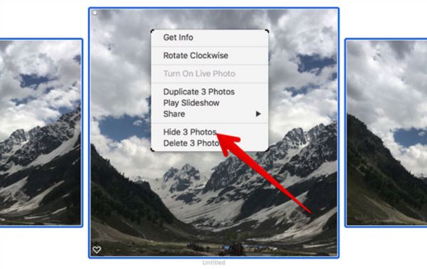 Hide Several Photos at Once on Mac
