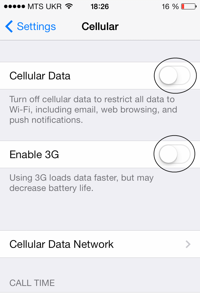 enable 3G