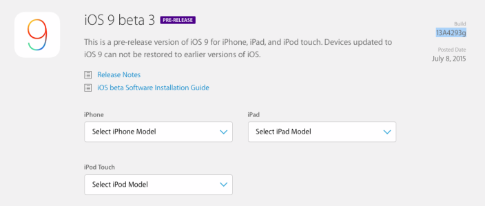 download iOS 9 beta 3 without UDID