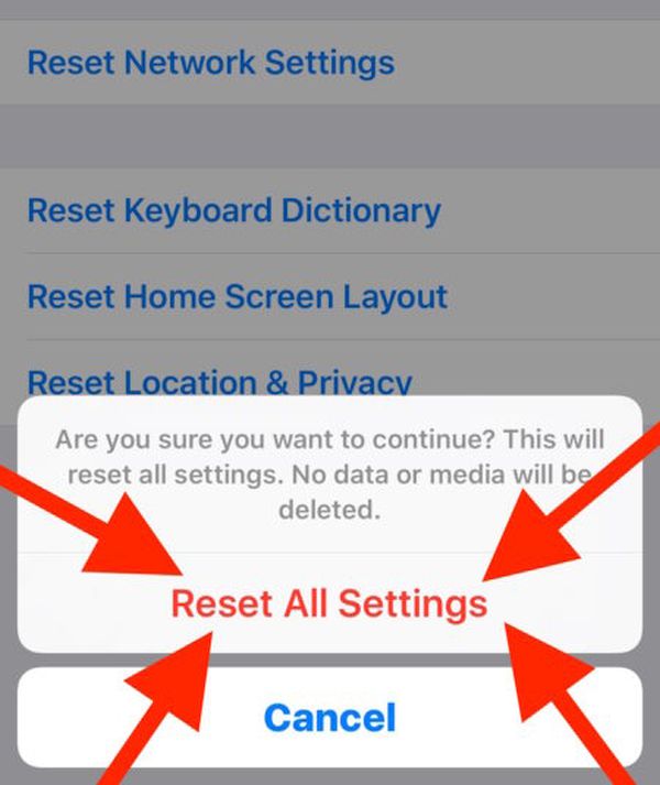 How to reset iPhone settings